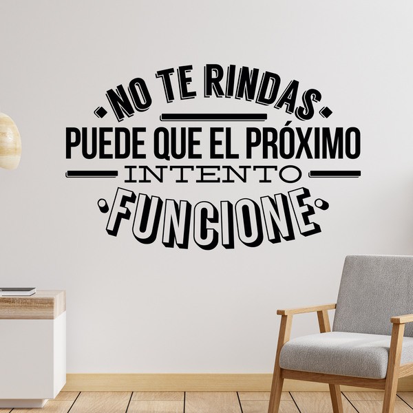 Stickers muraux: No te rindas, puede que...