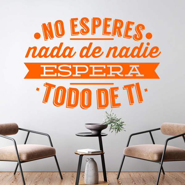 Stickers muraux: No esperes nada de nadie