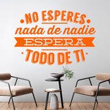 Stickers muraux: No esperes nada de nadie 2