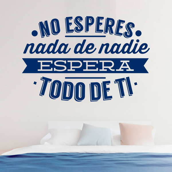 Stickers muraux: No esperes nada de nadie