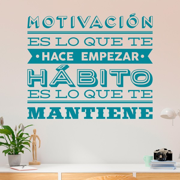 Stickers muraux: Motivación y hábito