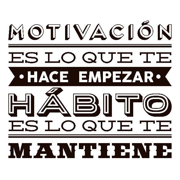 Stickers muraux: Motivación y hábito