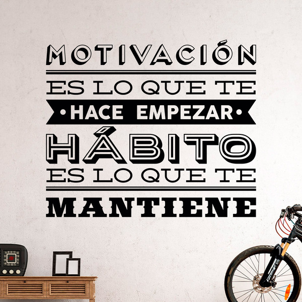 Stickers muraux: Motivación y hábito
