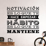Stickers muraux: Motivación y hábito 2