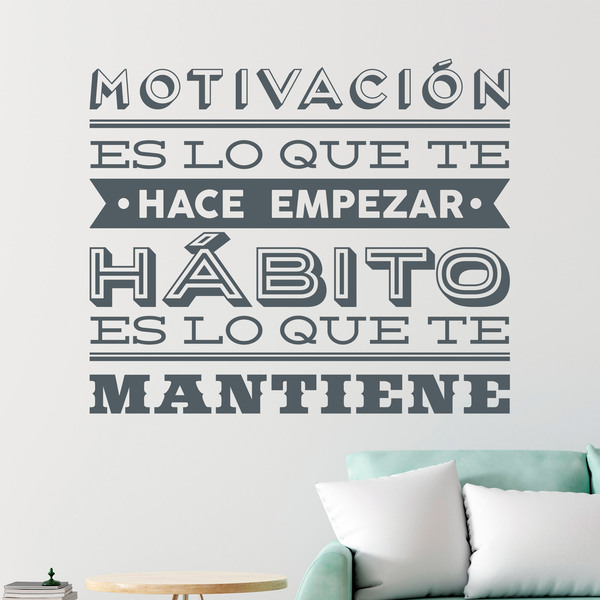 Stickers muraux: Motivación y hábito