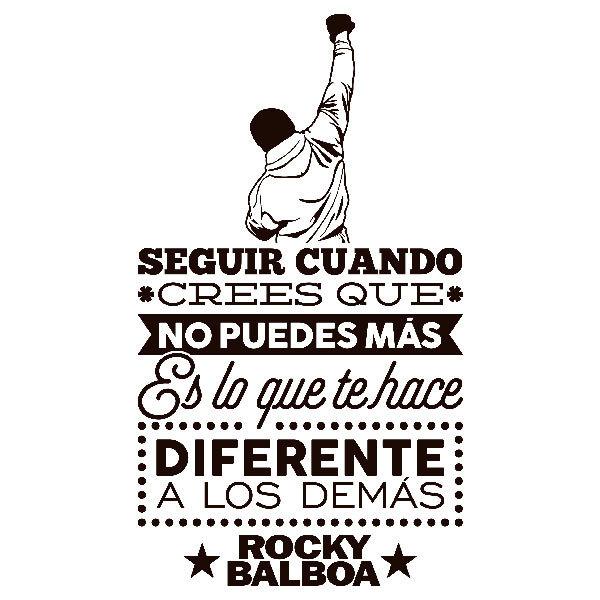 Stickers muraux: Seguir cuando... Rocky Balboa