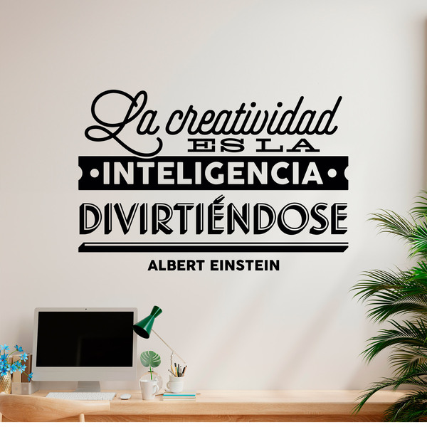 Stickers muraux: La creatividad... Albert Einstein