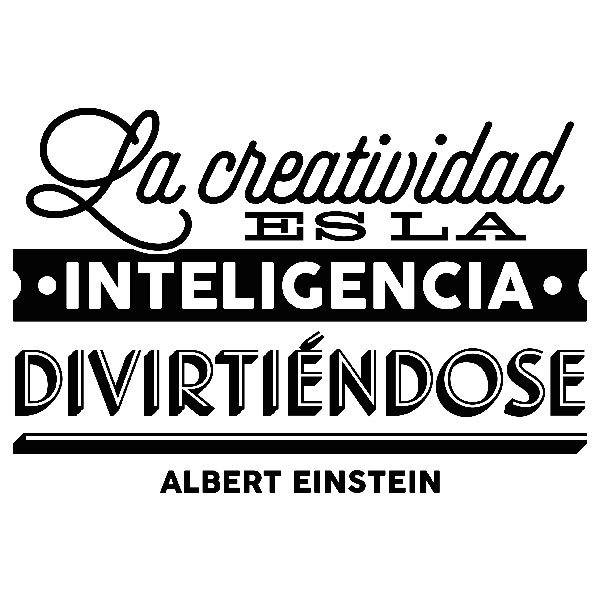 Stickers muraux: La creatividad... Albert Einstein