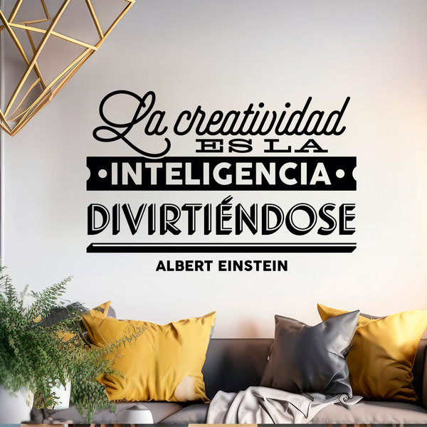 Stickers muraux: La creatividad... Albert Einstein