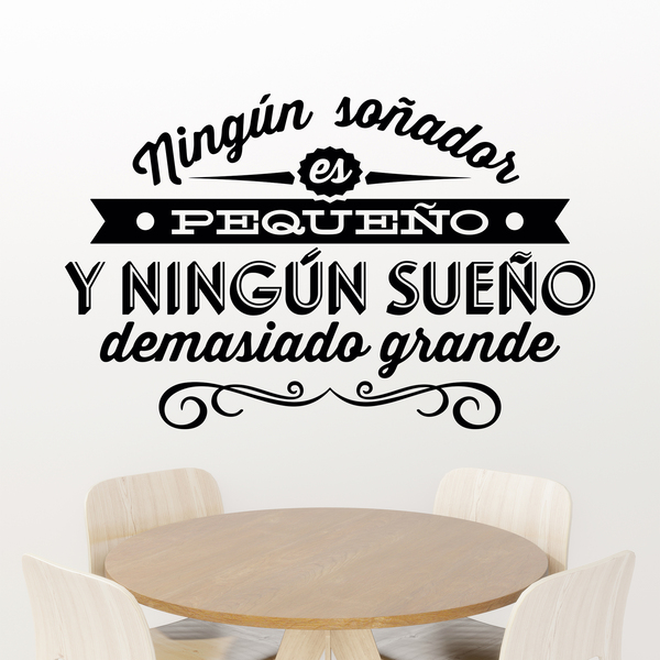 Stickers muraux: Ningún soñador es pequeño...