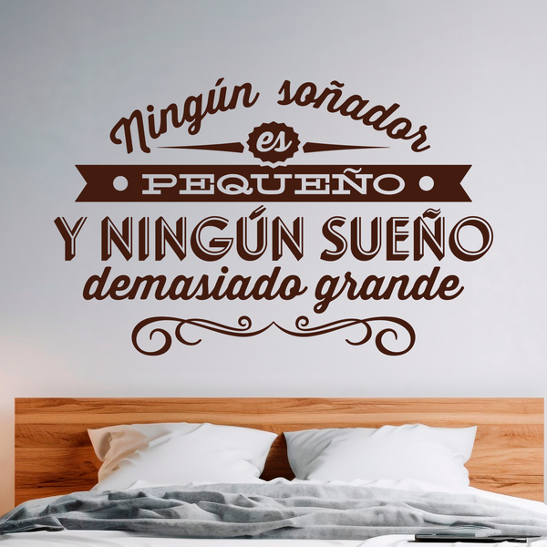 Stickers muraux: Ningún soñador es pequeño...