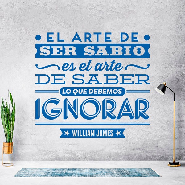 Stickers muraux: El arte de ser sabio - William James