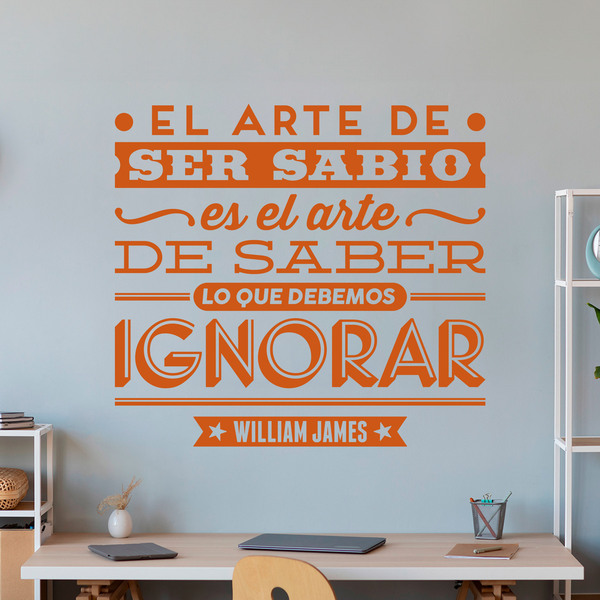 Stickers muraux: El arte de ser sabio - William James