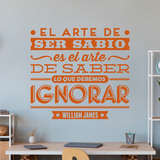 Stickers muraux: El arte de ser sabio - William James 2