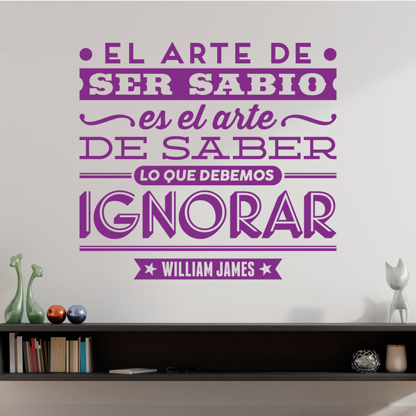 Stickers muraux: El arte de ser sabio - William James