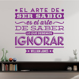 Stickers muraux: El arte de ser sabio - William James 4