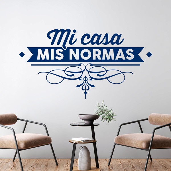 Stickers muraux: Mi casa, mis normas