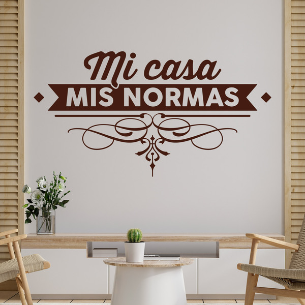 Stickers muraux: Mi casa, mis normas