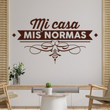 Stickers muraux: Mi casa, mis normas 2