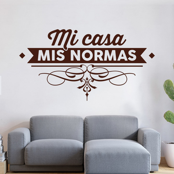 Stickers muraux: Mi casa, mis normas