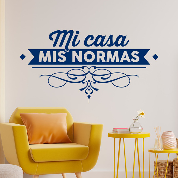 Stickers muraux: Mi casa, mis normas