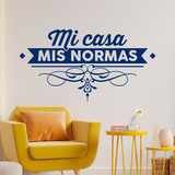 Stickers muraux: Mi casa, mis normas 4