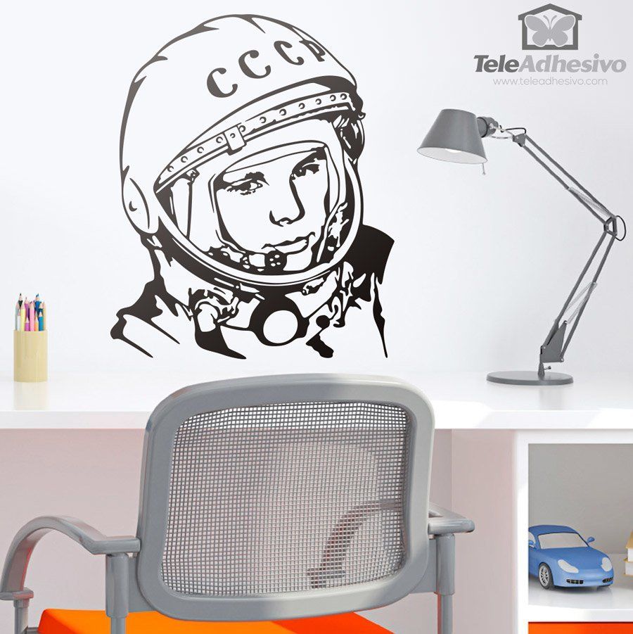 Stickers muraux: Astronaute Yuri Gagarin