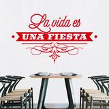 Stickers muraux: La vida es una fiesta 4