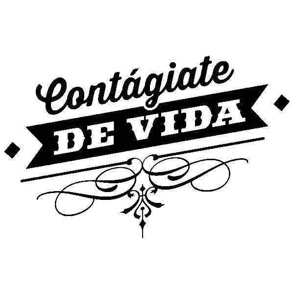 Stickers muraux: Contágiate de vida