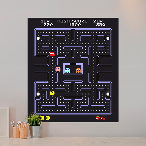 Stickers muraux: Pac-Man Arcade Game Couleur 1