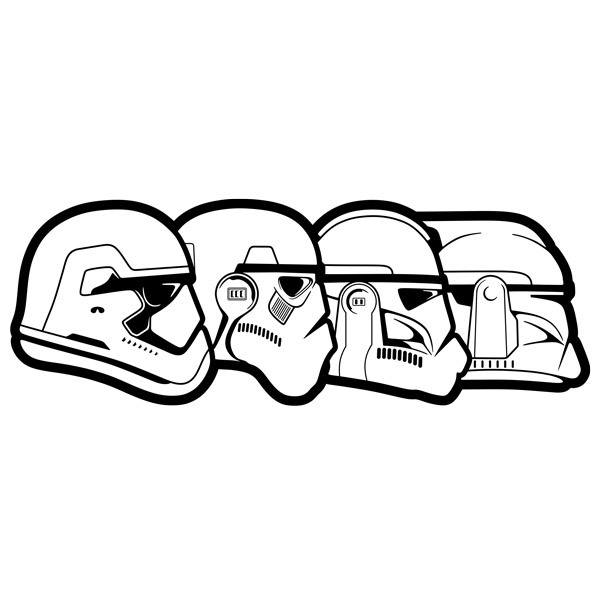 Stickers muraux: Stormtrooper Evolution