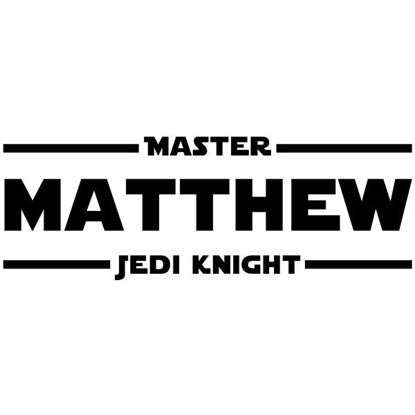 Stickers muraux: Master Jedi Knight personnalisé