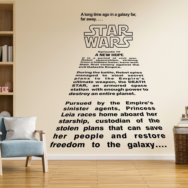 Stickers muraux: Texte d'introduction de Star Wars