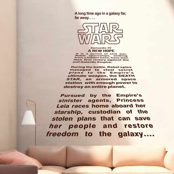 Stickers muraux: Texte d'introduction de Star Wars