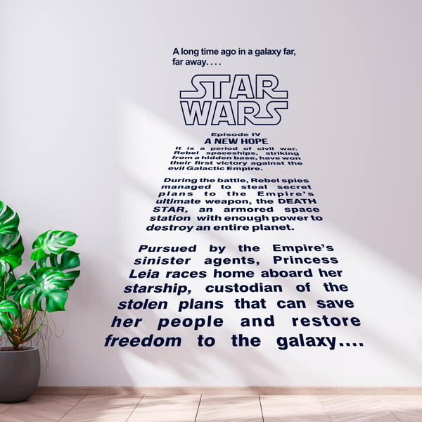 Stickers muraux: Texte d'introduction de Star Wars