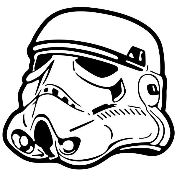 Stickers muraux: Stormtrooper Casque