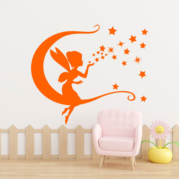Stickers pour enfants: Tinkerbell, lune et les étoiles