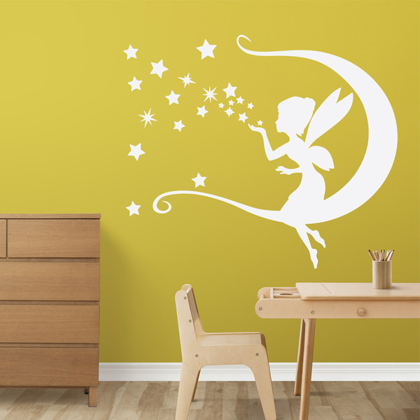 Stickers pour enfants: Tinkerbell, lune et les étoiles