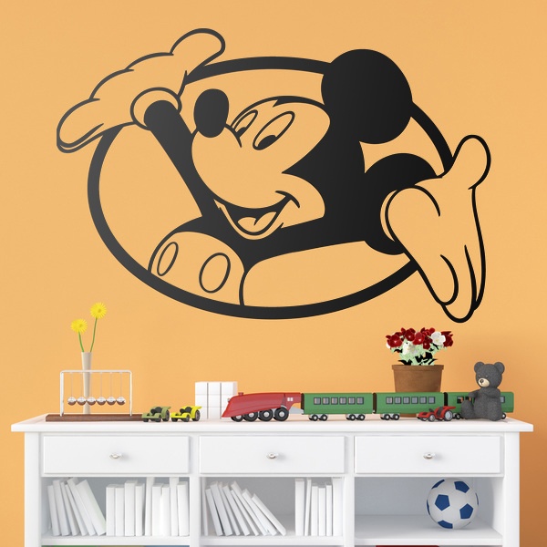Stickers pour enfants: Fenêtre Mickey Mouse
