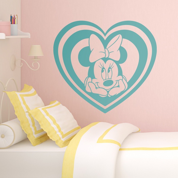 Stickers pour enfants: Coeur de Minnie Mouse