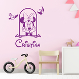 Stickers pour enfants: Minnie dans la fenêtre personnalisée 3