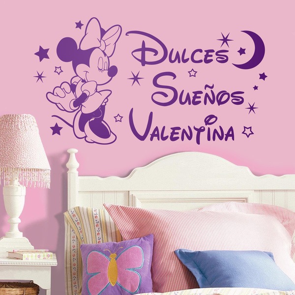 Stickers pour enfants: Minnie Mouse, Doux Rêves personnalisé