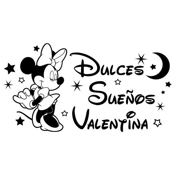 Stickers pour enfants: Minnie Mouse, Doux Rêves personnalisé