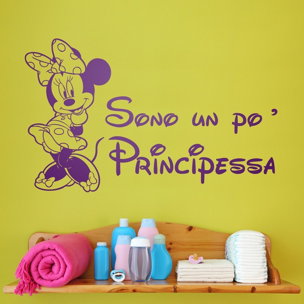 Stickers pour enfants: Minnie, Sono a po principessa
