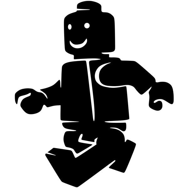 Stickers pour enfants: Figure Lego en marche
