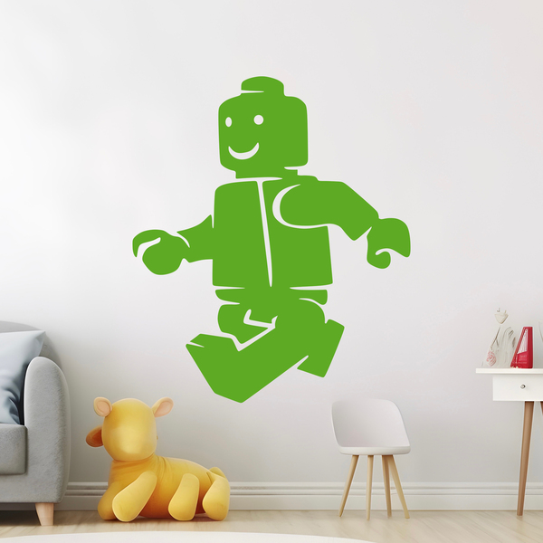 Stickers pour enfants: Figure Lego en marche