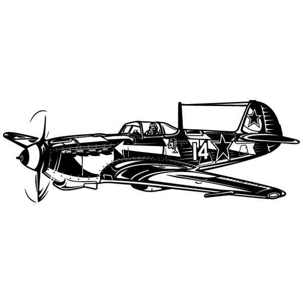 Stickers muraux: Avion de chasse soviétique Shturmovik
