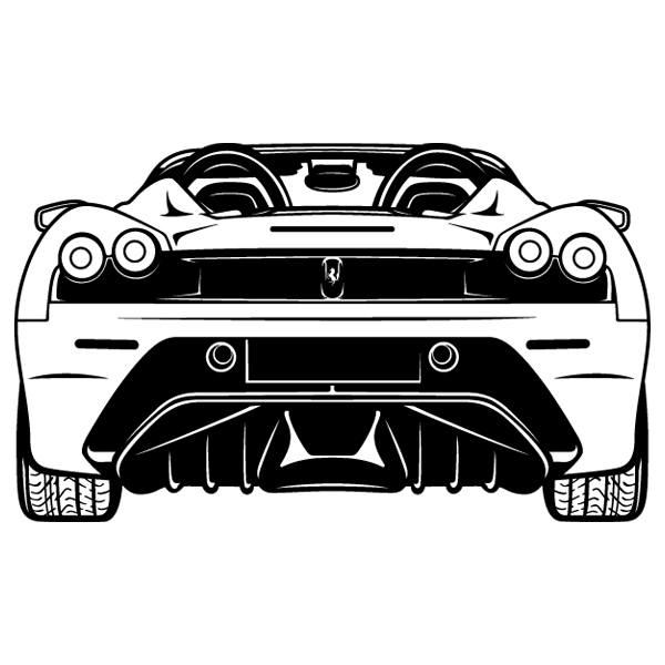 Stickers muraux: Ferrari F430, arrière