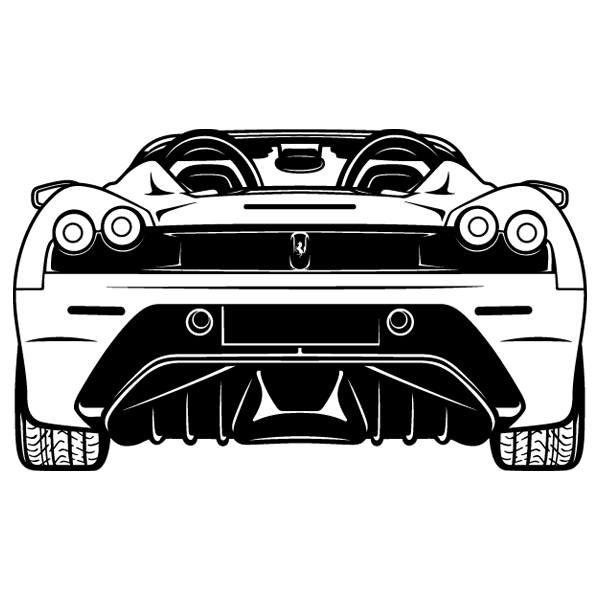 Stickers muraux: Ferrari F430, arrière