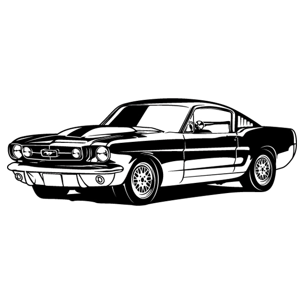 Stickers muraux: Ford Mustang Shelby GT350